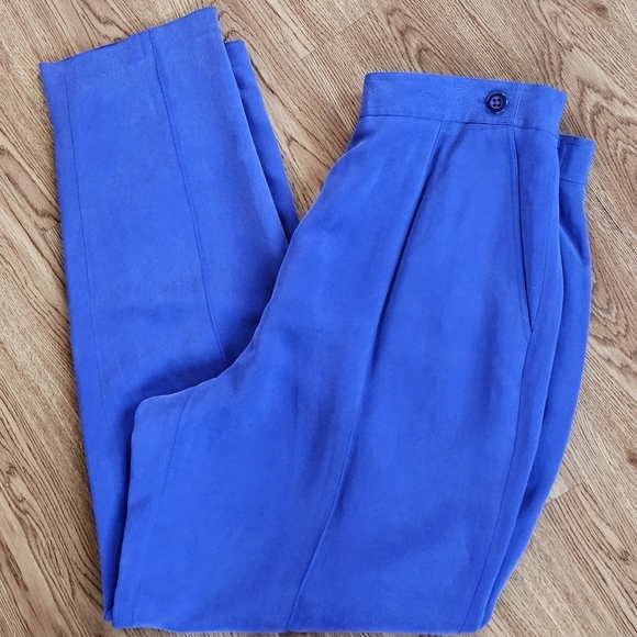 DANA BUCHMAN ROYAL BLUE PANTS SIZE 16 - Picture 4 of 6